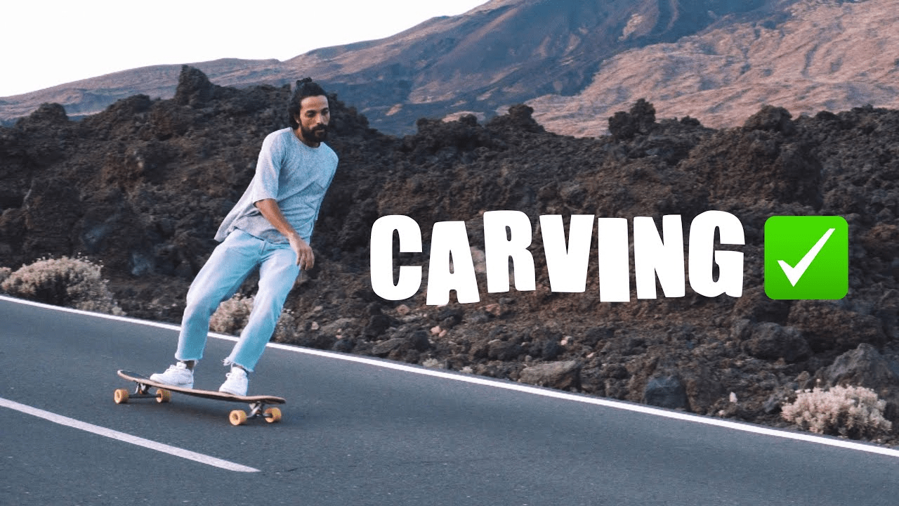 Skateboarding Carving